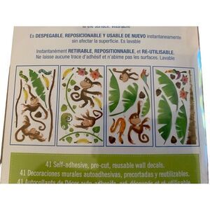 Monkey Jungle Wall Decals Set Of 41 Home Decor Kids Room